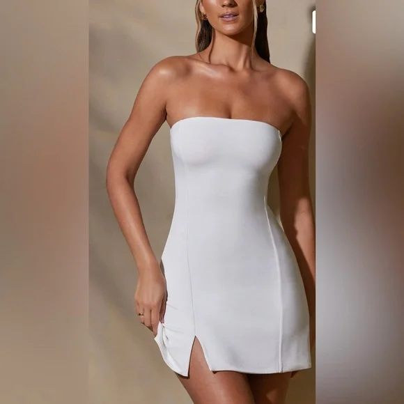 Oh Polly | Dresses | Brand New Oh Polly White Strapless Bodycon Dress With Slit | Poshmark Oh Polly | Dresses | Brand New Oh Polly White Strapless Bodycon Dress With Slit | Poshmark